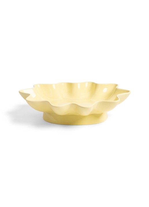 &Klevering Sun fruitschaal 33 cm - voorkant lichtgeel