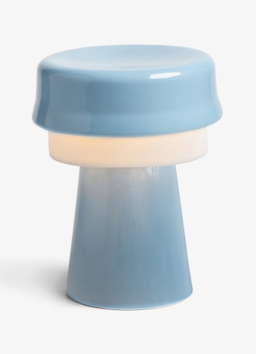 &Klevering Tafellamp met hoed 20 cm  - voorkant 4 blauw