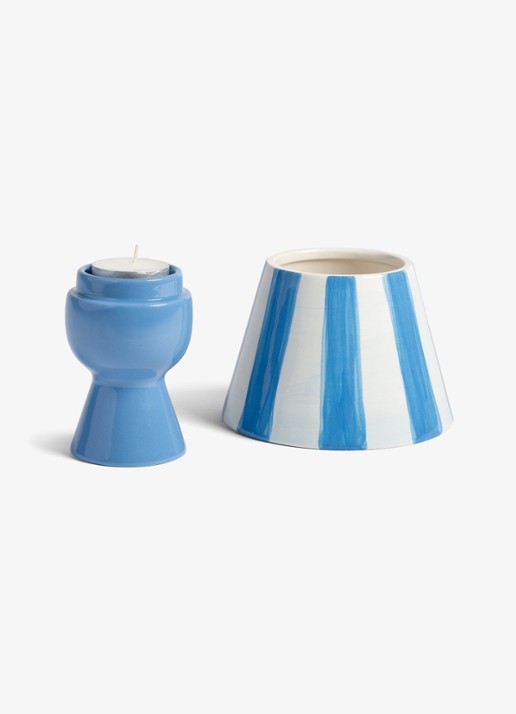 &Klevering Theelichthouder cantine  - voorkant 2 blauw