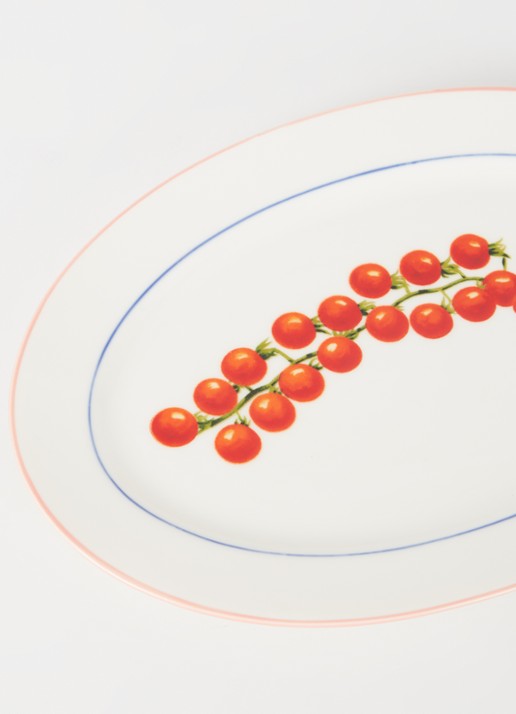 &Klevering Tomato serveerschaal 30 cm - detail 2 wit