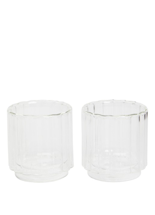 &Klevering Tube dubbelwandig glas 20 cl set van 2