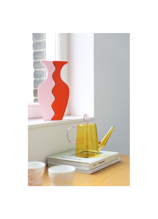 &Klevering Wave vazen set van 2 - voorkant 2 roze