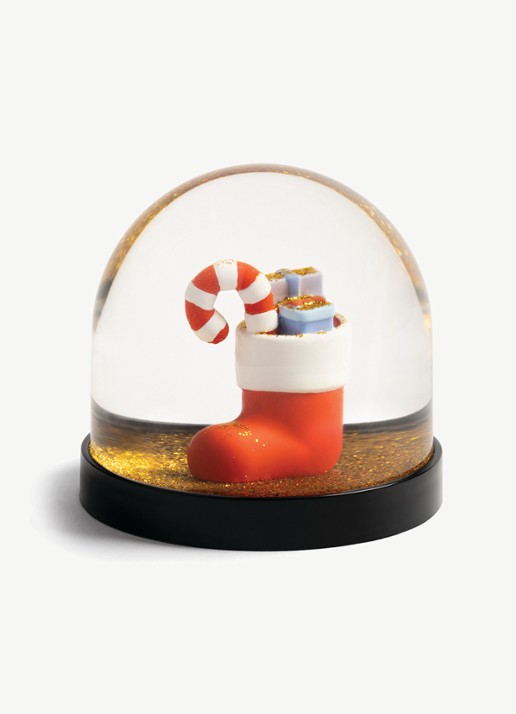 &Klevering Wonderball Christmas Stocking sneeuwbol 8,5 cm