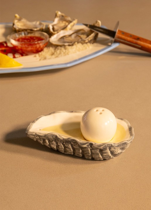 &Klevering Zout en peper oester  - voorkant 2 grijs