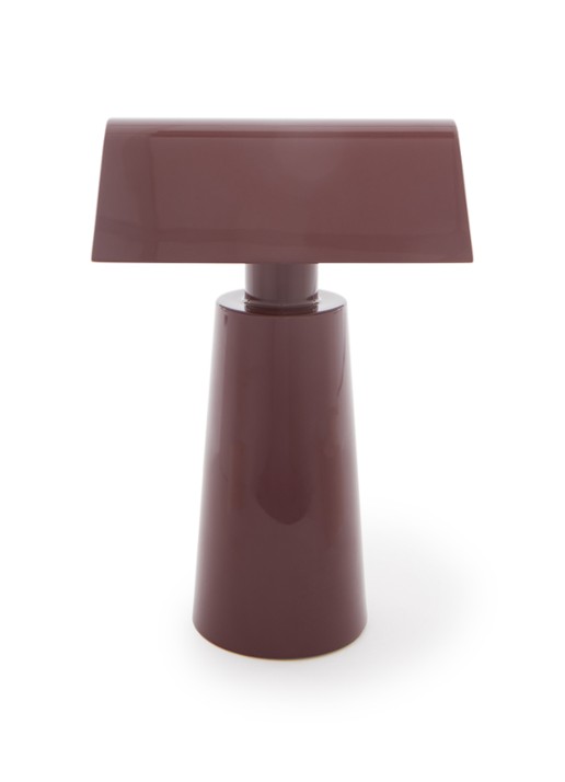 &Tradition Caret MF1 tafellamp 22 x 15 x 10 cm - voorkant bordeauxrood