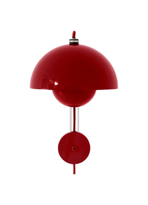 &tradition FlowerPot VP8 wandlamp - voorkant rood