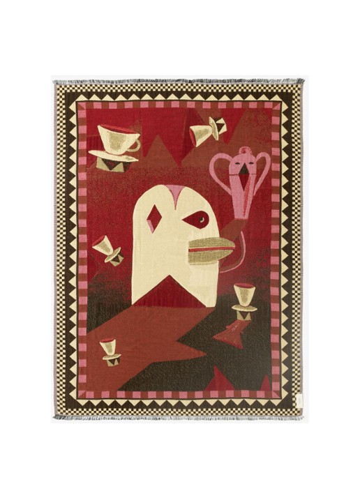 &Tradition Momento plaid 180 x 130 cm - voorkant 2 rood
