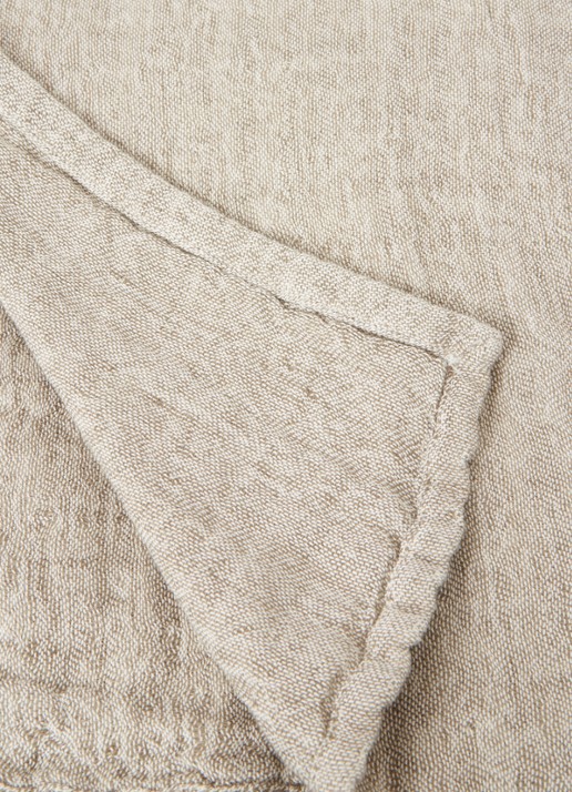 &Tradition Plaid in linnenblend 140 x 210 cm - detail 3 donkerbeige