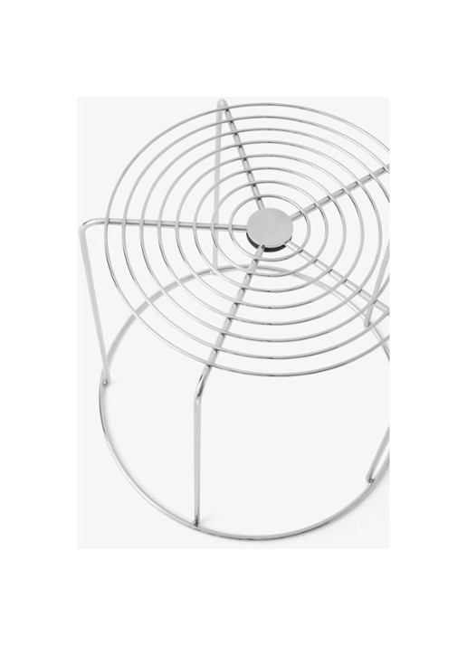 &Tradition Wire VP11 kruk 44 cm - voorkant 2 zilver