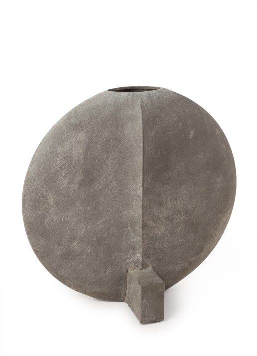 101 Copenhagen Guggenheim Big vaas 43 cm - voorkant 2 donkergrijs