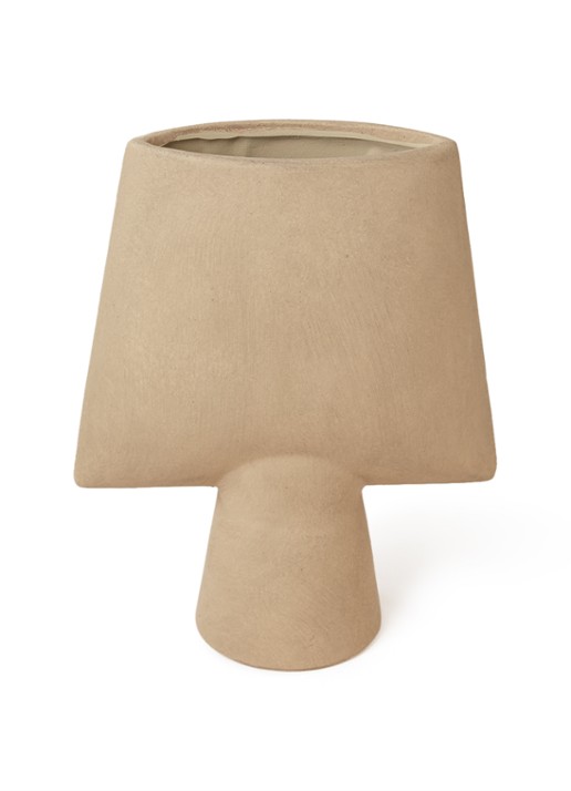 101 Copenhagen Sphere Square Mini vaas 25 cm - voorkant beige
