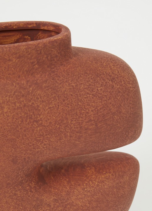 101 Copenhagen Tribal Medio vaas 30 cm - detail 3 cognac