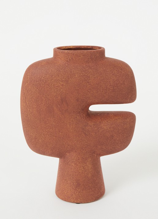 101 Copenhagen Tribal Medio vaas 30 cm - voorkant 2 cognac