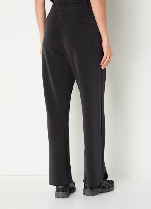 10DAYS High waist straight fit broek met steekzakken - achterkant zwart