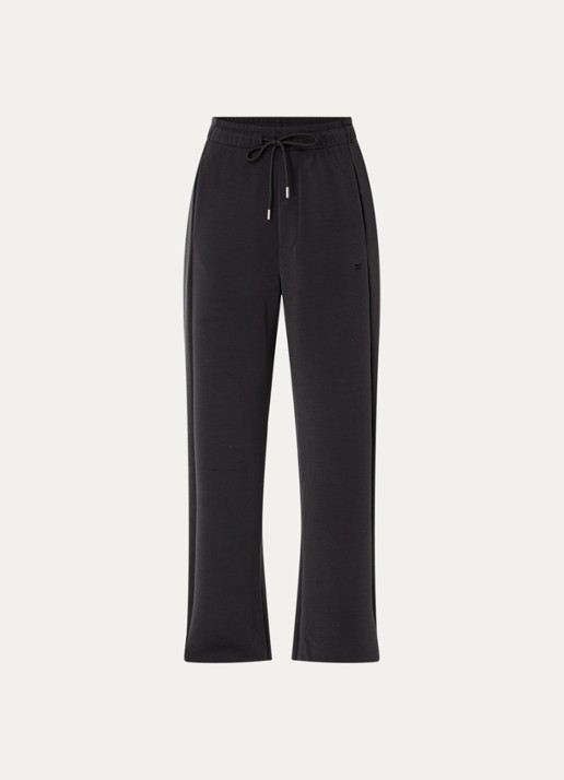 10DAYS High waist straight fit broek met steekzakken - voorkant 2 zwart