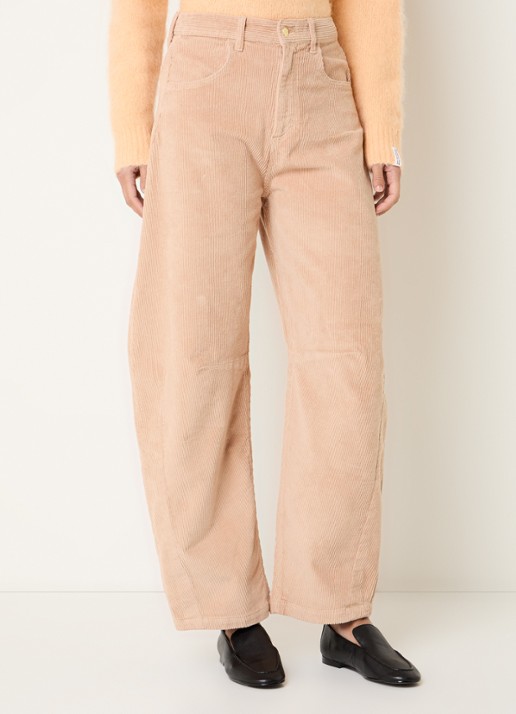 10DAYS High waist wide fit broek met steekzakken