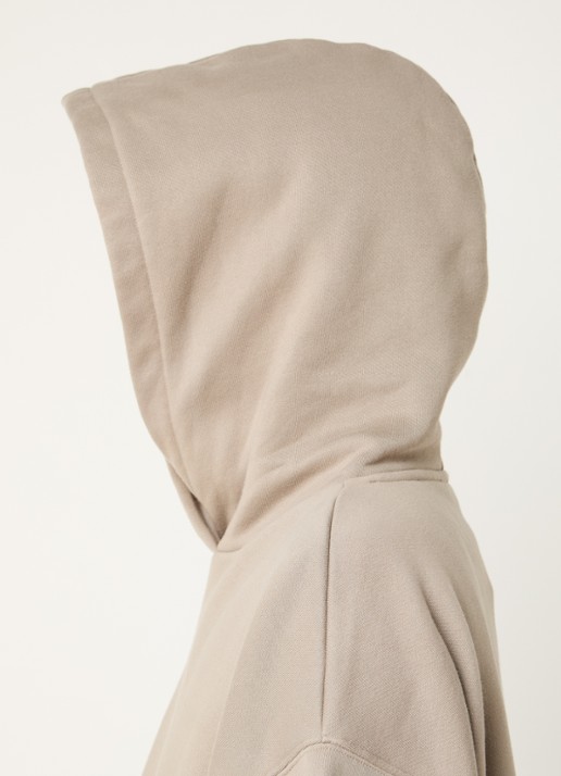 10DAYS Hoodie met logo - detail 2 khaki