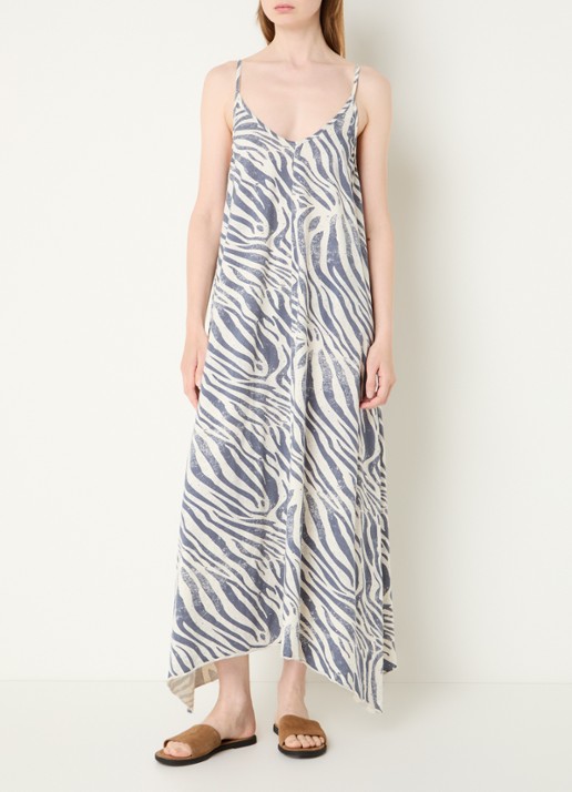 10DAYS Maxi jurk met zebraprint