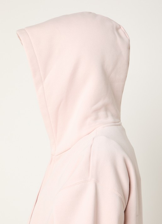 10DAYS Oversized sweatvest met logo - detail 4 lichtroze