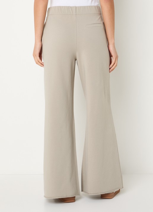 10DAYS Silent high waist wide fit pantalon met steekzakken - achterkant 2 beige