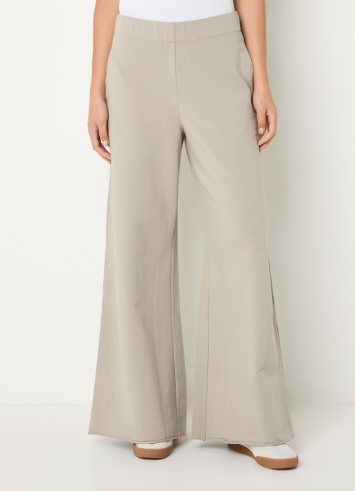 10DAYS Silent high waist wide fit pantalon met steekzakken