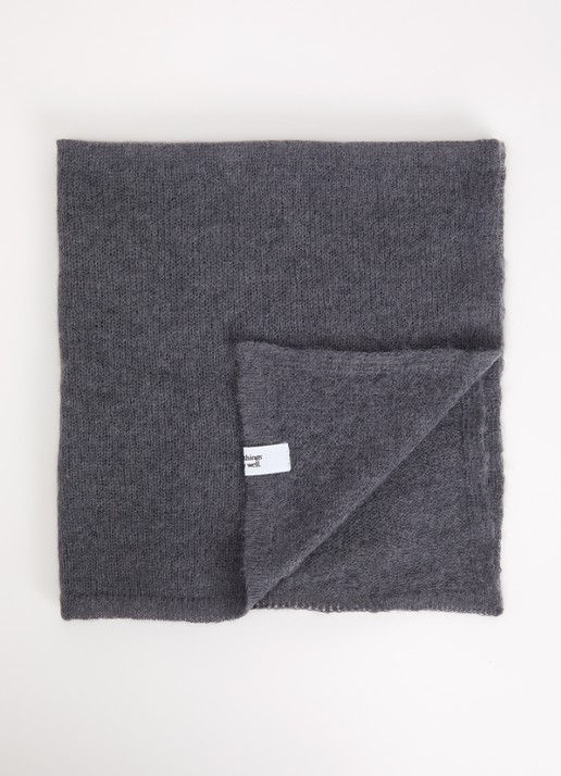 10DAYS Sjaal in alpaca wolblend met 50 x 50 cm