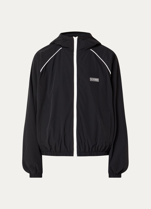 10DAYS Softshell windjack met steekzakken - voorkant 3 zwart