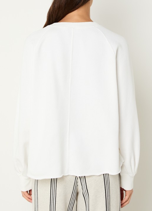 10DAYS Sweater met logoborduring - achterkant gebroken wit