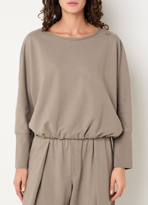 10DAYS Sweater met vleermuismouw en trekkoord