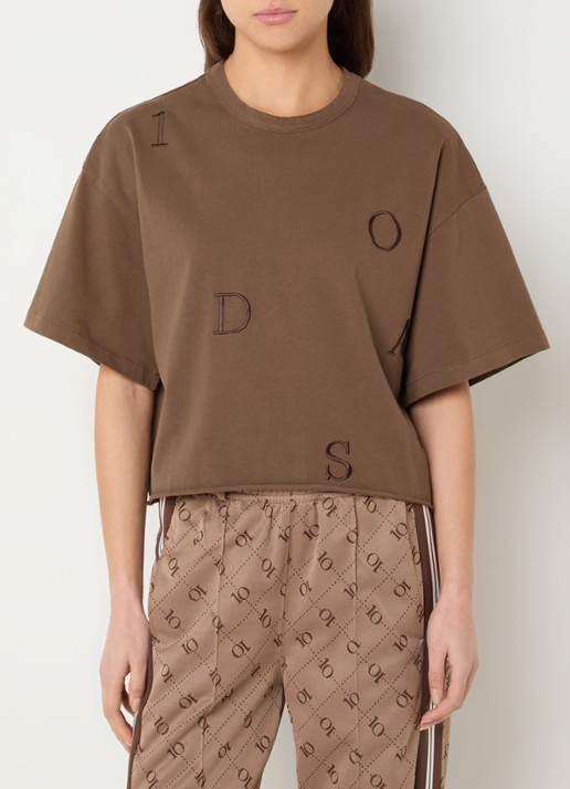 10DAYS T-shirt met logoborduring