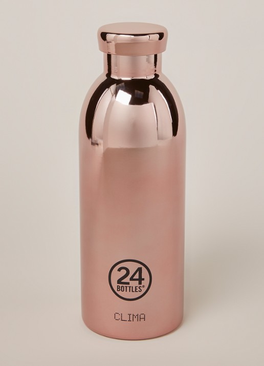 24Bottles Rose Gold Clima Bottle drinkfles 500 ml - voorkant 2 roségoud