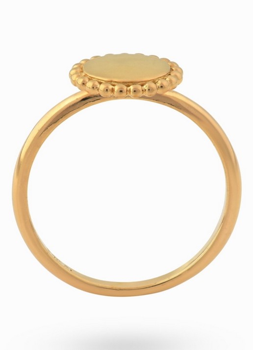 24Kae Ring verguld 12425Y - voorkant 2 goud