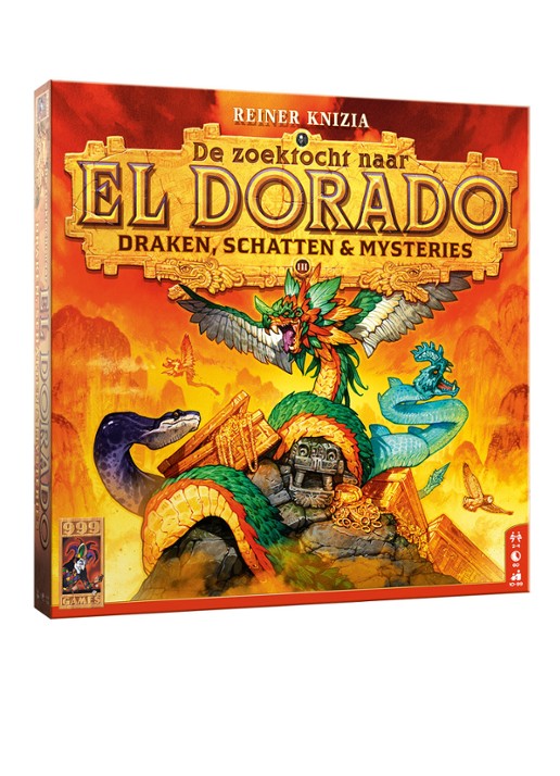 999 Games De zoektocht naar El Dorado: Draken, Schatten & Mysteries bordspel - voorkant multicolor