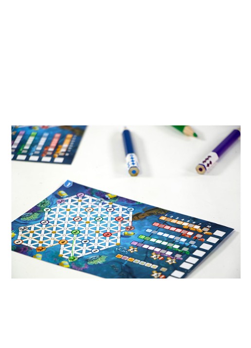 999 Games Pick a Pen Riffen dobbelspel - detail multicolor