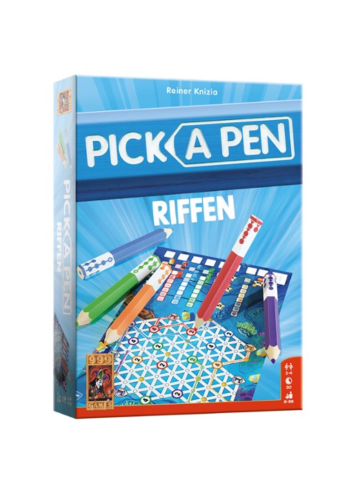 999 Games Pick a Pen Riffen dobbelspel - voorkant 2 multicolor