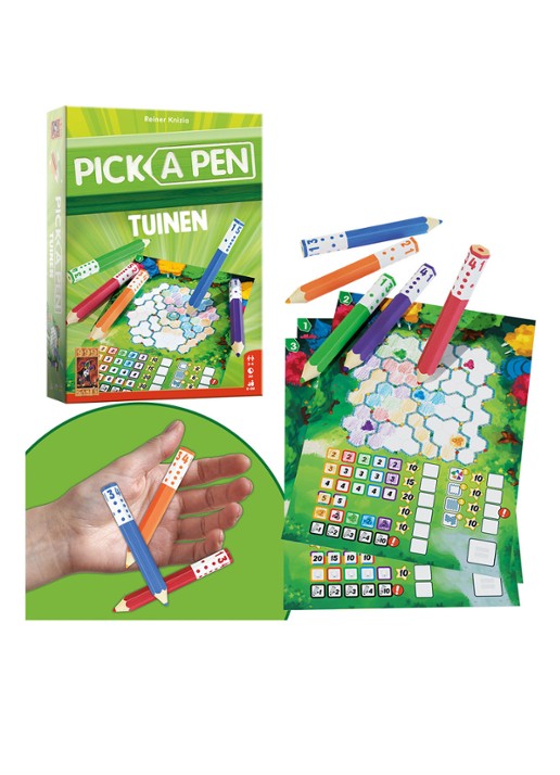 999 Games Pick a Pen Tuinen dobbelspel - detail 2 multicolor