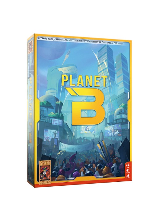 999 Games Planet B bordspel  - voorkant multicolor