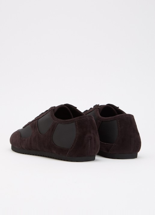 A.EMERY The Adams Low sneaker van suède  - achterkant 2 donkerbruin