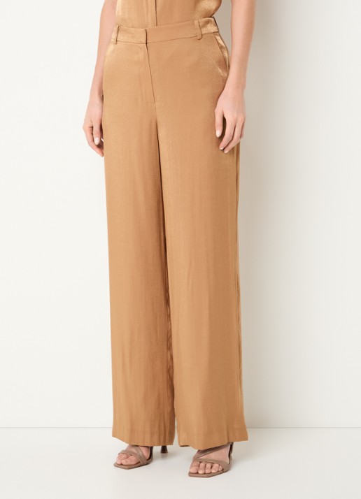 Aaiko Cecilia high waist loose fit pantalon met steekzakken