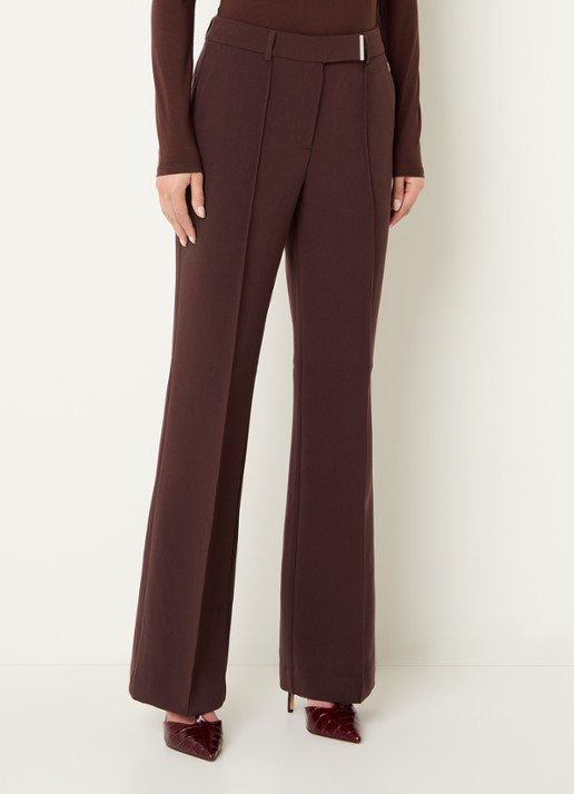 Aaiko Chantalle mid waist flared fit broek met steekzakken