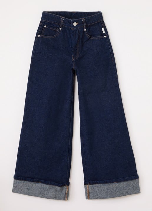 Aaiko Charly flared jeans met donkere wassing