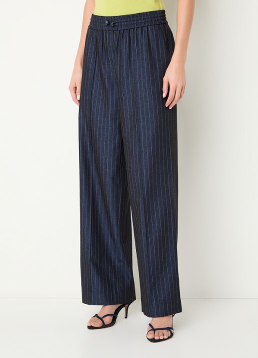 Aaiko Esila high waist loose fit pantalon met streepprint
