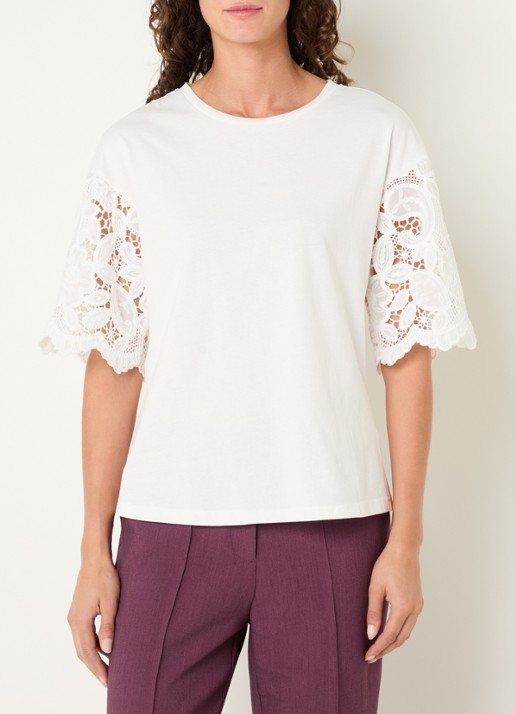Aaiko Esther T-shirt met broderie
