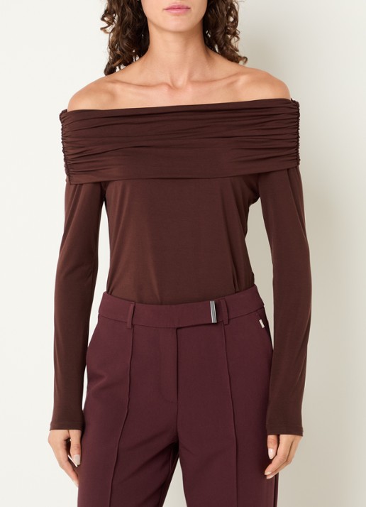Aaiko Josie off shoulder top met ruches