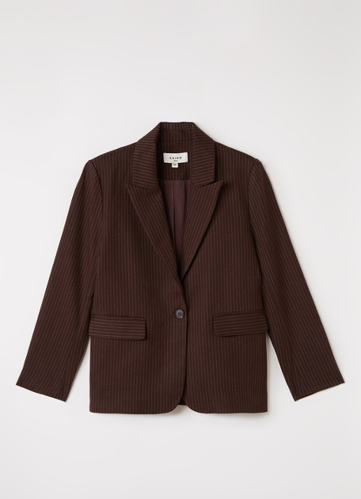Aaiko Kendal blazer in wolblend met streepprint