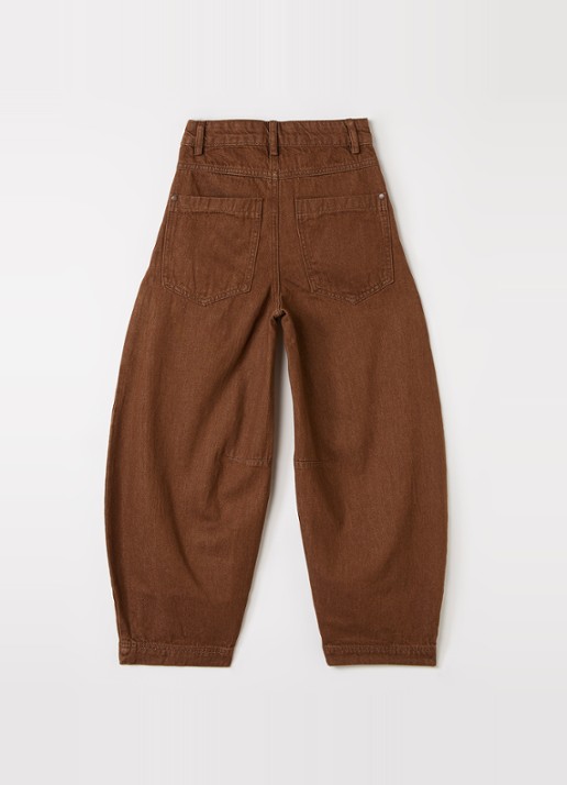 Aaiko Quinn balloon fit jeans - voorkant 2 bruin