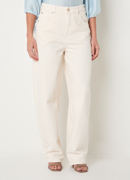 Aaiko Sacha high waist tapered jeans met gekleurde wassing