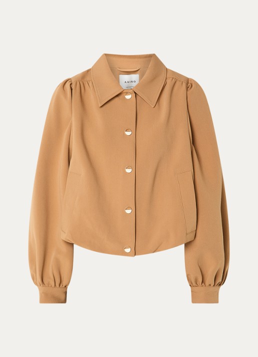 Aaiko Sandy jack met klepzakken - voorkant camel