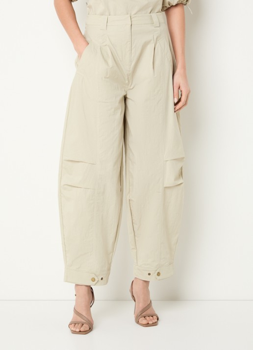Aaiko Steffi high waist balloon fit broek met steekzakken