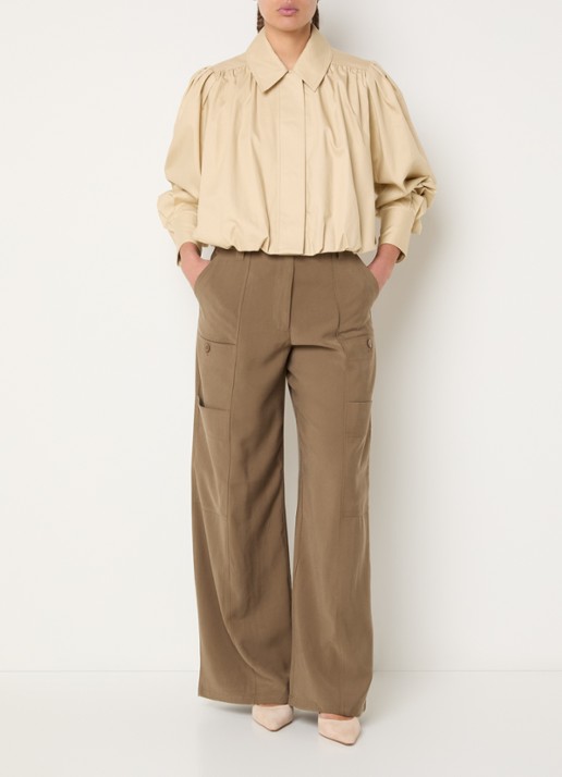Aaiko Yuki jack met ballonmouw - voorkant 2 beige
